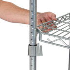 Thumbnail image #2 for Tarrison Products Ltd. TS-SFM2448ZC Flex Mount Wire Shelf, 48"W x 24"D, Clear Epoxy Finish