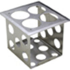 Thumbnail image #1 for Eagle Group SBH-1/6-X 4-Compartment Stainless Steel Condiment Squeeze Bottle Holder