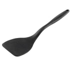 Thumbnail image #1 for TableCraft Products 10055 Solid Stainless Steel Spatula, 12-7/8"L, 3-9/10" x 3-17/50" Blade, Silicone Handle, Black Case of 6