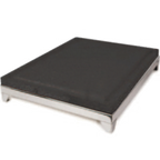 Thumbnail image #1 for Eastern Tabletop 9665BMB Carving Board, 18 x 24 in, Black Polyethylene Surface, Stainless Steel Base