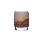 Thumbnail image #1 for Hollowick/Steelite Hollowick Lighting LMP8351 Glass Contour Votive Lamp, Terra Cotta, 3"W x 3"D x 3-3/4"H