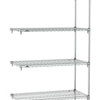 Thumbnail image #1 for Metro Super Erecta SA-2136C-74-A4 Super Adjustable Wire Add-On Shelving Unit, 36"W x 21"D x 74"H, 800 lb. capacity per shelf, 2000 lb. capacity per