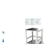 Thumbnail image #2 for Pratica 200615 Stainless Steel Stacking Cart for Fit Express, Rocket Express, Fit XL, Fit ST & Fit SM Ovens