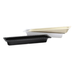 Thumbnail image #1 for G.E.T. ML-158-BK Melamine GN 1/2 Long Food Pan, 2-1/2" Deep, Black Case of 6