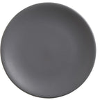 Thumbnail image #1 for Libbey Driftstone DRI-3-G 11" Round Coupe Porcelain Plate, Satin Matte Granite Finish