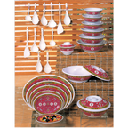 Thumbnail image #2 for Thunder Group Longevity 5070TR Melamine Bowl, 36 oz, 8" Diameter, Rimless Case of 6 Dozen