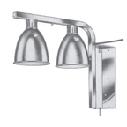 Thumbnail image #1 for Keating of Chicago Keep Krisp 2LOWS@120V 2-Bulb Swivel Wall-Mount Heat Lamp, Aluminum, for 250W Bulbs, 120V