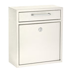 Thumbnail image #1 for Alpine Industries ADI631-05-WHI Wall-Mount Mailbox with Key Lock, White, 10.4 x 4.5 x 12 in Case of 5