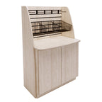 Thumbnail image #1 for Axis Designs Micro Market Fixtures FSLSMCB-3660 Low Side Merchandiser Cabinet Base, 36"W x 26-1/4"D x 60"H, Half-Height Slatwall
