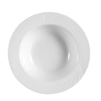Thumbnail image #1 for CAC China Roosevelt RSV-11 Porcelain Embossed Fruit Dish, 5-1/2 oz, 5-1/4 in Round Case of 3 Dozen