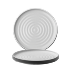 Thumbnail image #1 for Cardinal Geode Charcoal By Chef & Sommelier FP131 Round Charcoal Ceramic Plate, 10-3/4" Diameter 1 Dozen