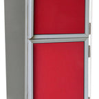 Thumbnail image #1 for ATSMFG LIT LIT-AEHP16WR-ISDD ATS MFG Mobile Full-Height Heated Proofer & Holding Cabinet, Insulated Aluminum, 16-Pan, Dutch Doors