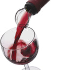 Thumbnail image #3 for Spill-Stop VacuVin 13-748 Wine Server, Non-Drip Pouring, Fits Most Wine Bottles, Crystal Appearance
