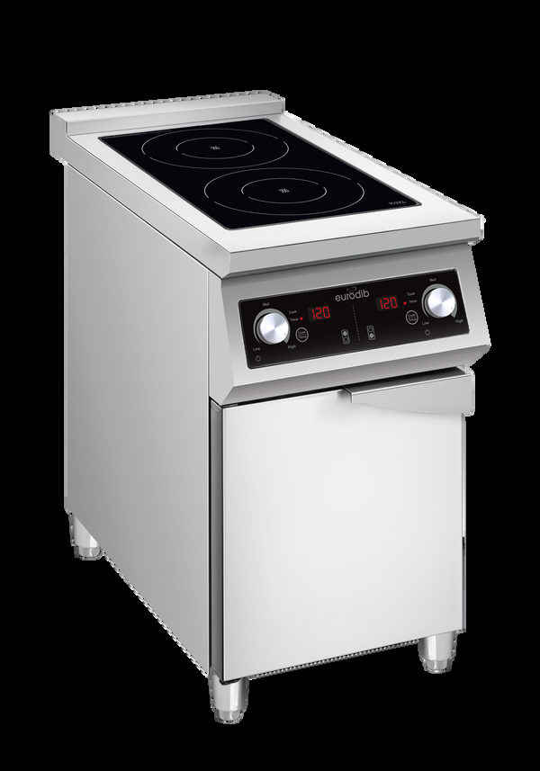 Product image #6 for Eurodib USA Commercial Freestanding Induction Cooktop with Dual 3,500W Zones