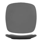 Thumbnail image #1 for International Tableware Quad QP-9-MG Square Porcelain Plate, 9-3/4", Matte Grey Case of 2 Dozen