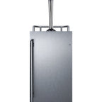 Thumbnail image #1 for Summit Commercial SBC15SNAKE 15-Inch Indoor Beer Kegerator, 2.9 cu. ft., Reversible Stainless Steel Door