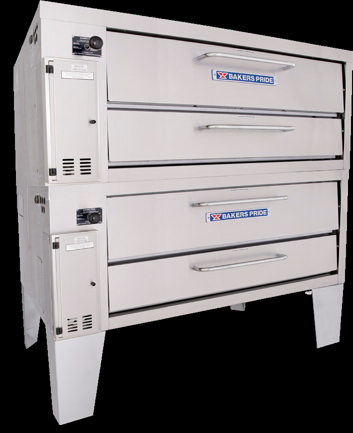 Product image #5 for Bakers Pride Super Deck Series Gas Double-Deck Pizza Deck Oven with 45 x 34.5 Inch Ceramic Bake Deck