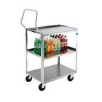 Thumbnail image #1 for Lakeside Manufacturing Handler 4311 3-Tier Stainless Steel Utility Cart, Open Base, 300 lb Capacity