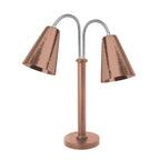 Thumbnail image #1 for Eastern Tabletop 9692CP Double Freestanding Lamp Warmer, 2 x 250W Bulbs, Stainless Steel, Copper Finish