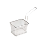 Thumbnail image #1 for G.E.T. Specialty Servingware 4-81868 . . Rectangular Stainless Steel Serving Fry Basket, 5 x 4 x 3-1/4 in. Case of 24