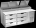Thumbnail image #5 for Beverage-Air DPD72HC-6 Two-Section Deli/Pizza Prep Table Refrigerator with 6 Drawers, 72-Inch Wide