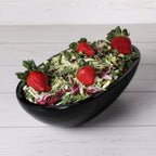 Thumbnail image #2 for G.E.T. Belize - EGS M157OV-B Melamine Oval Bowl, 3 qt, Black, 15 x 7-1/2 x 3-1/2 in. Case of 3
