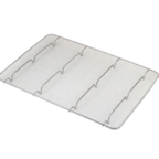 Thumbnail image #1 for Alegacy Foodservice Products Rest-Rite PG510 Rectangular Pan Grate, 10" x 5" x 7/8", Footed, Chrome-Plated