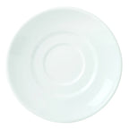 Thumbnail image #1 for Libbey Rigel 999023500 Porcelain Saucer, 6-Inch Round, White