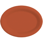 Thumbnail image #1 for G.E.T. GET OP-145-RO . . Oval Melamine Platter, 14-3/4" x 10-1/2", Rio Orange 1 Dozen