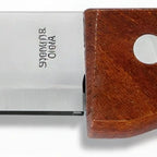 Thumbnail image #1 for New Star Foodservice Inc. 58925 Jumbo Steak Knife, 5" Rounded Serrated Stainless Steel Blade, Wood Handle Case of 12 Dozen