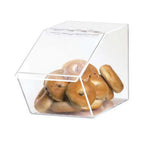Thumbnail image #1 for Cal-Mil Classic 999 Countertop Clear Acrylic Food Bin, Hinged Door, Self-Service, 7-1/2"W x 14"D x 9"H