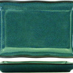 Thumbnail image #1 for International Tableware Luna LU-64-MI Rectangular Stoneware Platter, 6 x 4 in, Midnight Blue Reactive Glaze Case of 3 Dozen