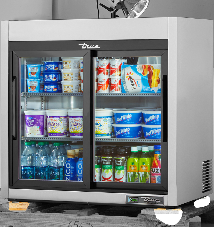 Product image #6 for True 36-Inch Countertop Refrigerated Merchandiser with 2 Sliding Glass Doors and 3 Adjustable Shelves