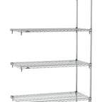 Thumbnail image #1 for Metro Super Erecta SA-2124C-74-A4 Super Adjustable Wire Add-On Shelving Unit, 24"W x 21"D x 74"H, 800 lb. capacity per shelf, 2000 lb. capacity per