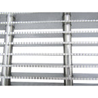 Thumbnail image #2 for IMC/Teddy SQ-ADA-1236 Floor Trough Grating, 304 Stainless Steel, Serrated, 12" W x 36" L x 1" D