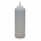 Thumbnail image #1 for Libertyware SB24C 24 oz Clear Heavy-Duty Plastic Squeeze Bottle with Standard Single Tip Case of 4 Dozen