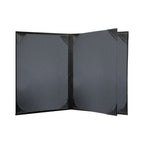Thumbnail image #2 for Risch Oakmont OM-4V 8.5X11 Booklet Menu Cover, Padded Faux-Leather, 8-1/2 x 11 in, 4-View Case of 25