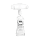 Thumbnail image #1 for G.E.T. TAGV31 Clip-On Spring Sign Holder, Clear Polycarbonate, 1"W x 3-3/4"H Case of 10