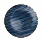 Thumbnail image #1 for Kadra Kitchenware Vikko Decor VD-1305-DBG Charger Plate, 13-Inch, Dark Blue with Gold Rim Case of 12