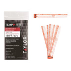 Thumbnail image #2 for Taylor Precision TempRite 8767J Dishwasher Temperature Test Strips, 180°F, Single-Use, ±2°F Accuracy Case of 12