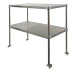 Thumbnail image #1 for GSW USA DS-1272A Adjustable Stainless Steel Double Overshelf, 72-1/2"L x 12"W x 36"H, Side/Deck Mount