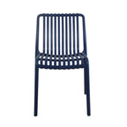 Thumbnail image #1 for G & A Commercial Seating 211 Outdoor Stackable Side Chair with Woven Back and Seat, Resin Frame