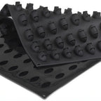 Thumbnail image #1 for JB Prince Pavoni M621 L Mini Quenelle Silicone Baking Mold, 100 Cavities, 1-5/8" x 3/4" x 3/4", Black