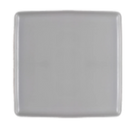 Thumbnail image #1 for Vertex China Ventana AV-SP20 Square China Plate, 11", Rolled Edge, Bright White 1 Dozen