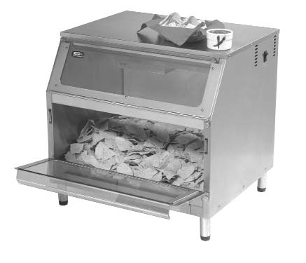 Product image #2 for Carter-Hoffmann CW1 Bulk Chip Warmer, Forced Air, Gravity Feed, Stainless Steel, 20-Gallon Capacity