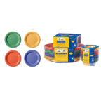 Thumbnail image #1 for G.E.T. GET SP-NP-6-MIX Melamine Plate, 6-1/2 in Round, Narrow Rim, Assorted Colors Case of 4 Dozen