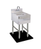 Thumbnail image #5 for Steel Works Stainless 12-Inch Freestanding Double-Step Blender Station with 9 x 9 x 4 Dump Sink