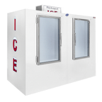 Thumbnail image #1 for Leer 3344401 Upright Ice Merchandiser, Auto Defrost, 2 Glass Doors, Indoor, 155 cu. ft.