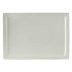 Thumbnail image #1 for Tuxton China DuraTux®© BWH-1544 Ceramic Rectangular Plate, 15-1/2 x 11 x 1-1/8 in, Medium Rim, White Case of 6
