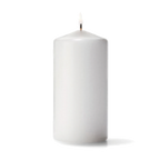 Thumbnail image #1 for Hollowick/Steelite Select Wax P3X6W-12 White Pillar Candle, 6"H x 3" Diameter